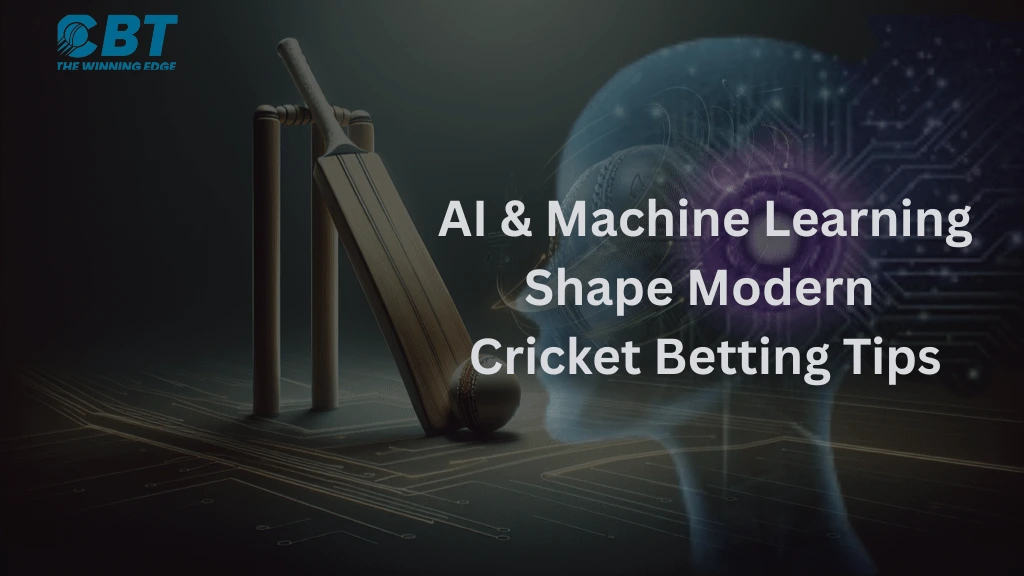 AI and machine learning analyzing cricket betting tips