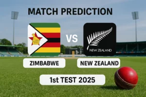 Read more about the article Zimbabwe vs New Zealand, 1st Test 2025 | Who Will Win? Today’s Match Prediction