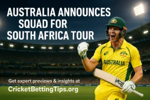 Read more about the article Australia Announces Squad for South Africa Cricket Tour | Mitchell Marsh To Lead Team