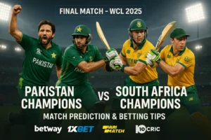 Read more about the article Pakistan Champions vs South Africa Champions Final – Today Match Prediction & Betting Tips