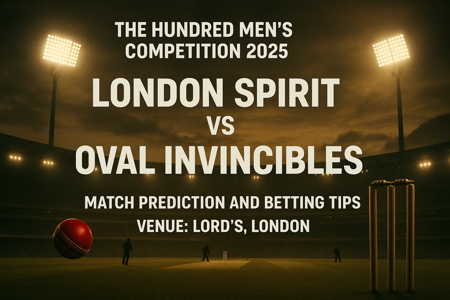 Read more about the article London Spirit vs Oval Invincibles, 1st Match | Cricket Prediction and Betting Tips
