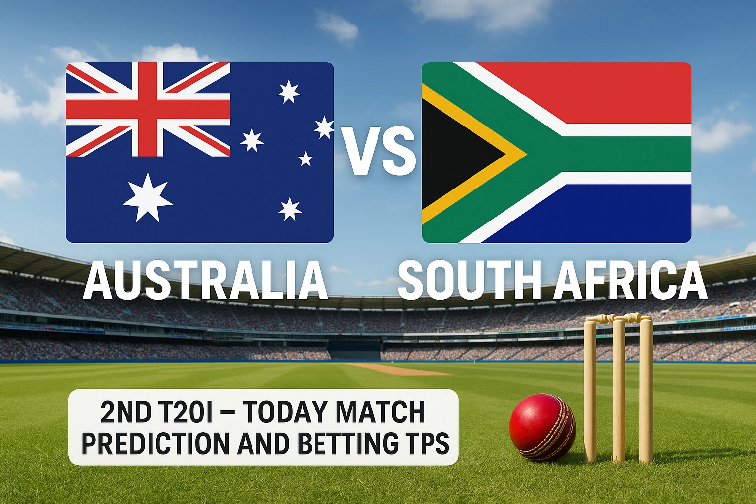 Read more about the article Australia vs South Africa 2nd T20I Today: Match Preview, Winner Prediction & Expert Betting Tips