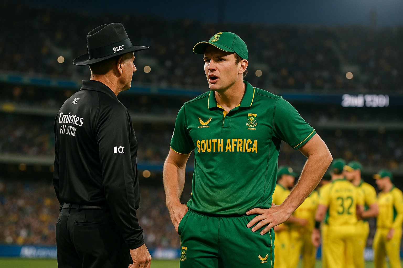 Read more about the article Proteas All-Rounder Corbin Bosch Penalised for ICC Code of Conduct Breach in 2nd T20I vs Australia