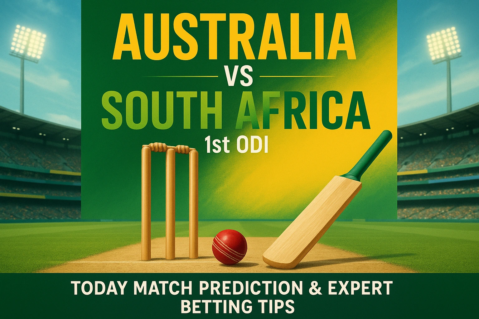 Read more about the article Australia vs South Africa, 1st ODI 2025 | Today Match Prediction and Expert Betting Tips