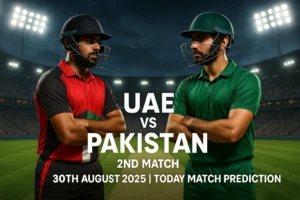 Read more about the article United Arab Emirates vs Pakistan, 2nd Match – Today Match Prediction: Who Will Win?