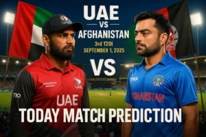 Read more about the article United Arab Emirates vs Afghanistan, 3rd Today Match Prediction – September 1