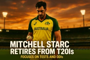 Read more about the article Mitchell Starc Retires From T20Is, Chooses Longevity Over Short Bursts