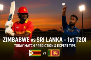 Read more about the article Zimbabwe vs Sri Lanka, 1st T20I – Today Match Prediction with Expert Cricket Betting Tips