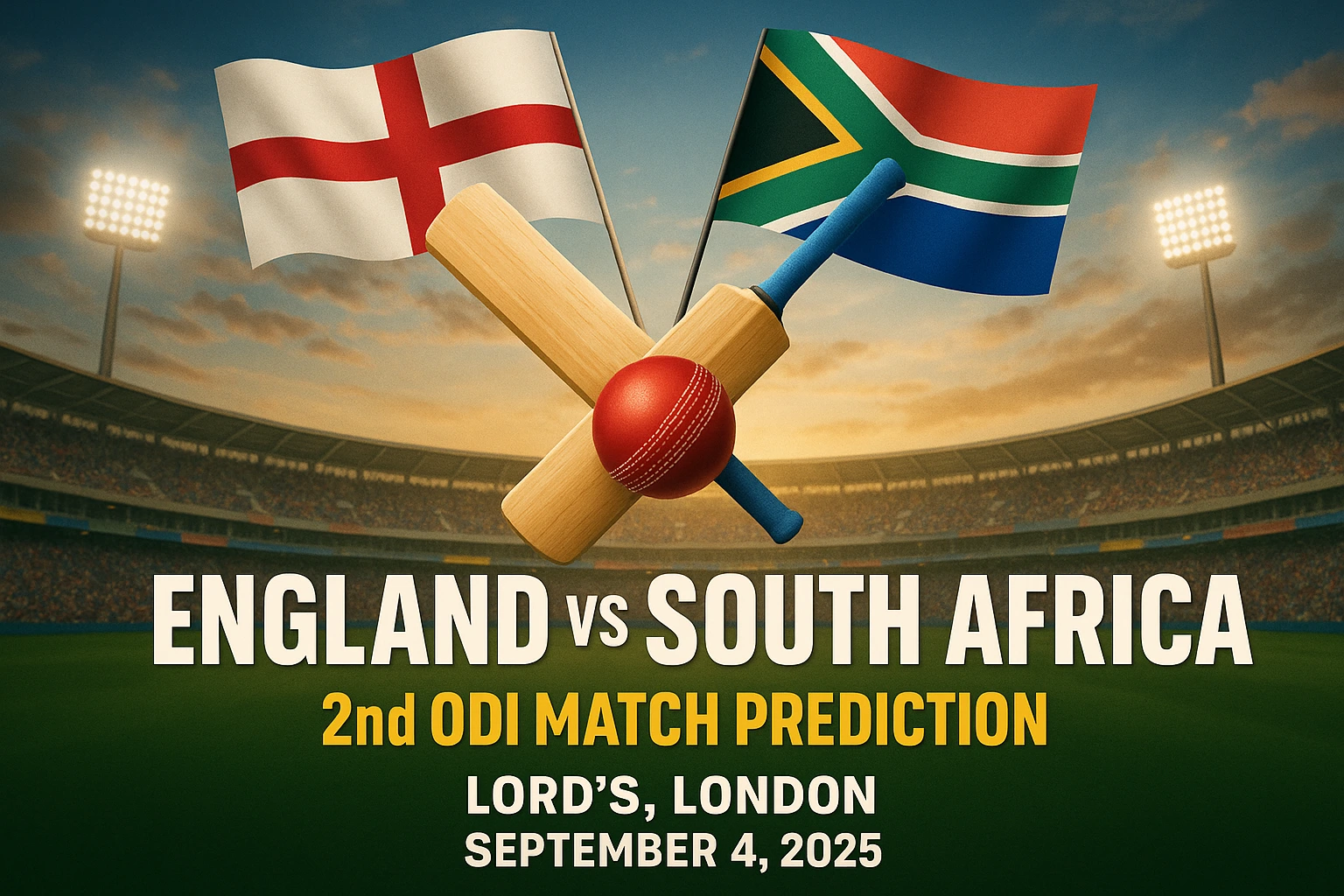 Read more about the article England vs South Africa, 2nd ODI Cricket Match Prediction – Who Will Win Today’s Match?