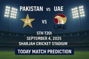 Read more about the article Pakistan vs United Arab Emirates, 5th T20I – Today Match Prediction | Who Will Win?