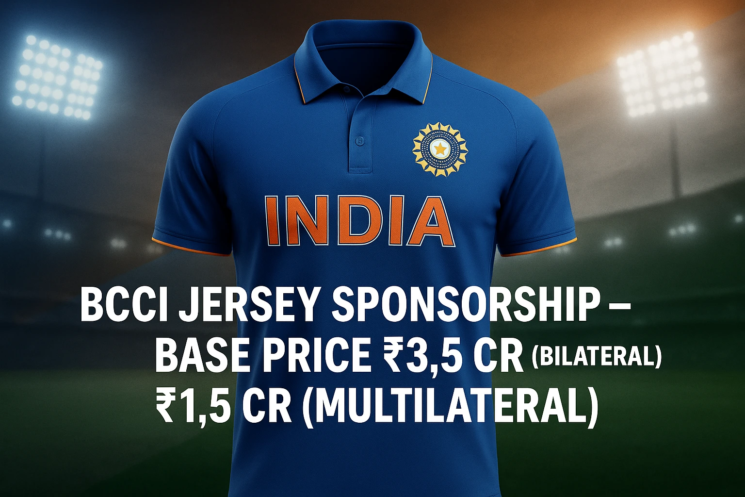 Read more about the article BCCI Sets New Base Price for Indian Team Jersey Sponsorship