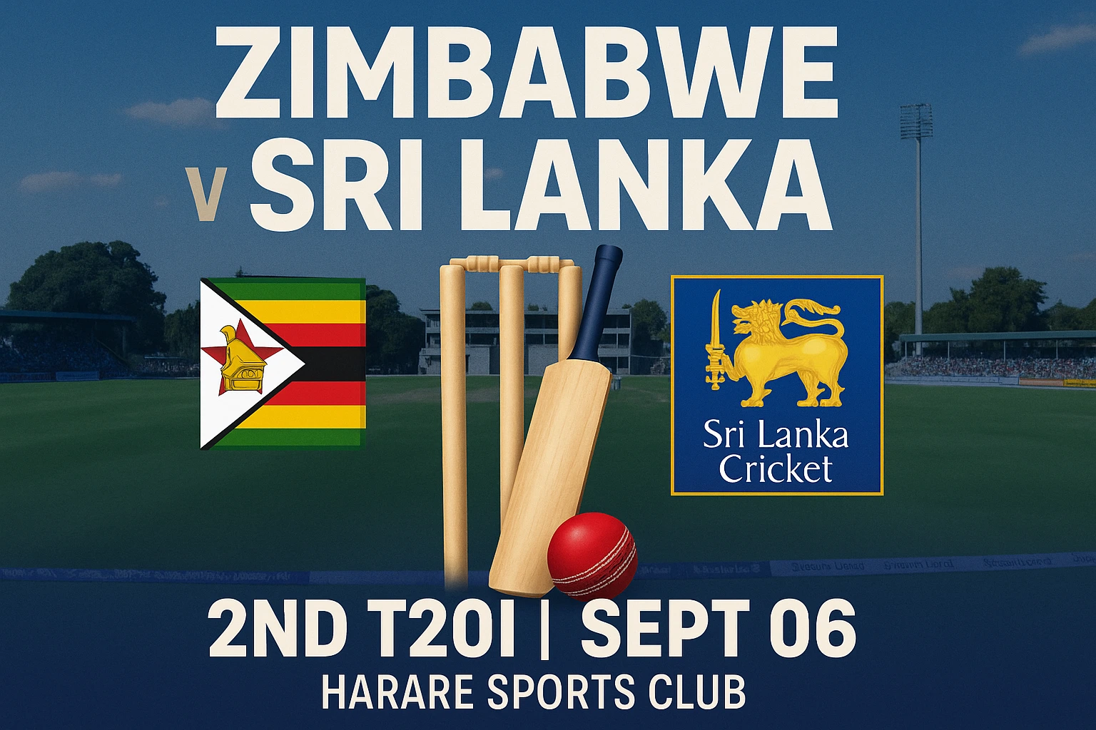 Read more about the article Zimbabwe vs Sri Lanka, 2nd T20I – Live Cricket Betting Tips and Match Prediction | September 06, 2025