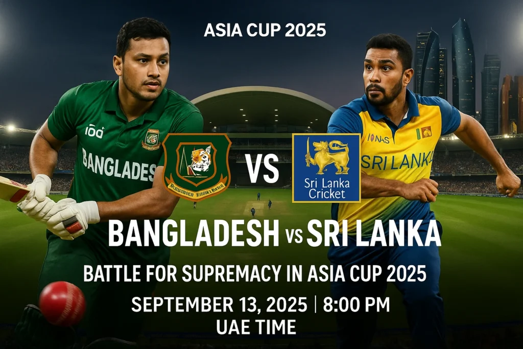 Ban vs SL Asia Cup 2025 match prediction