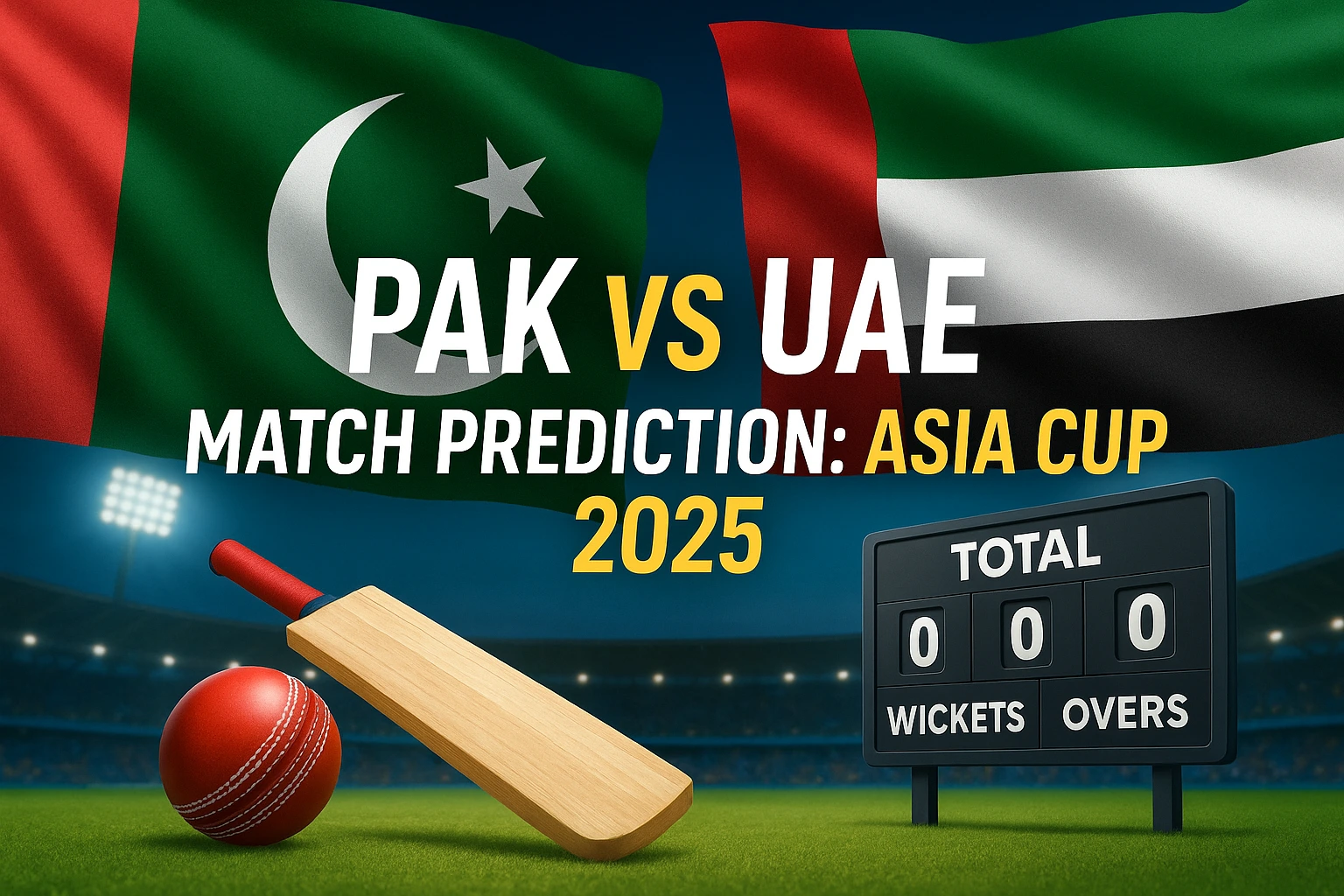 Read more about the article Pak vs UAE Match Prediction: Asia Cup 2025, 10th Match, Group A