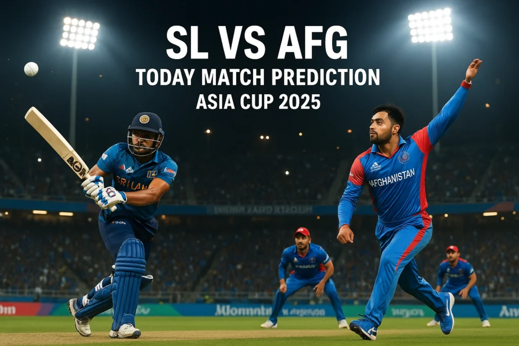 SL vs Afg cricket match prediction