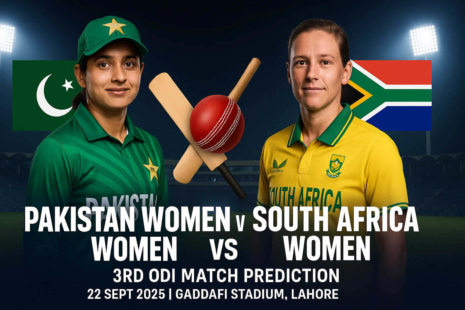 Read more about the article Pakistan Women vs South Africa Women, 3rd ODI Match Prediction | Who will win the today match between PAk-w vs SA-w?
