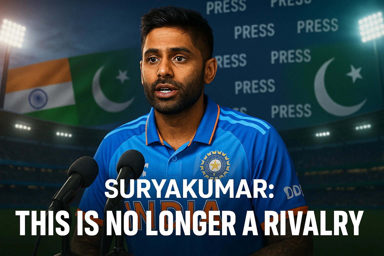 Read more about the article Suryakumar: “India-Pakistan is No Longer a Rivalry” Asia cup 2025