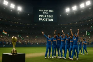 Read more about the article Why India Didn’t Lift the Trophy After Winning the Asia Cup 2025 Final vs Pakistan | Full Highlights
