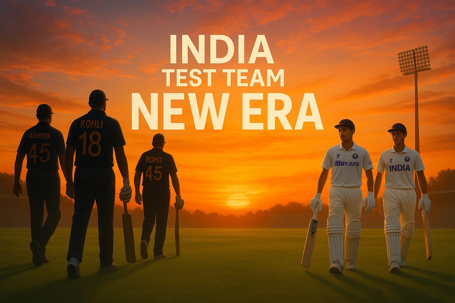 Read more about the article India’s Test Team Enters a New Era: The End of an Iconic Generation