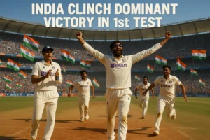 Read more about the article India vs West Indies, 1st Test, Day 3: Win by an Innings and 140 Runs