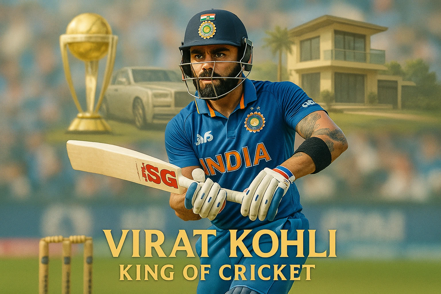 Read more about the article Virat Kohli: The King of Cricket – Net Worth, Endorsements, Ventures, and Luxurious Lifestyle