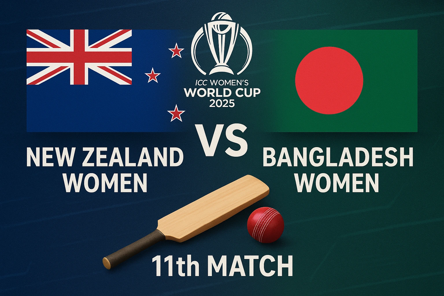 Read more about the article New Zealand Women vs Bangladesh Women, 11th Match Prediction | ICC Women’s World cup 2025