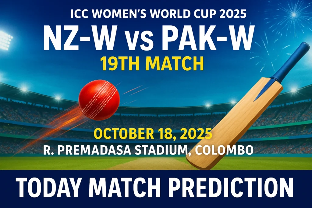 NZ-W vs PAK-W 19th Match Prediction