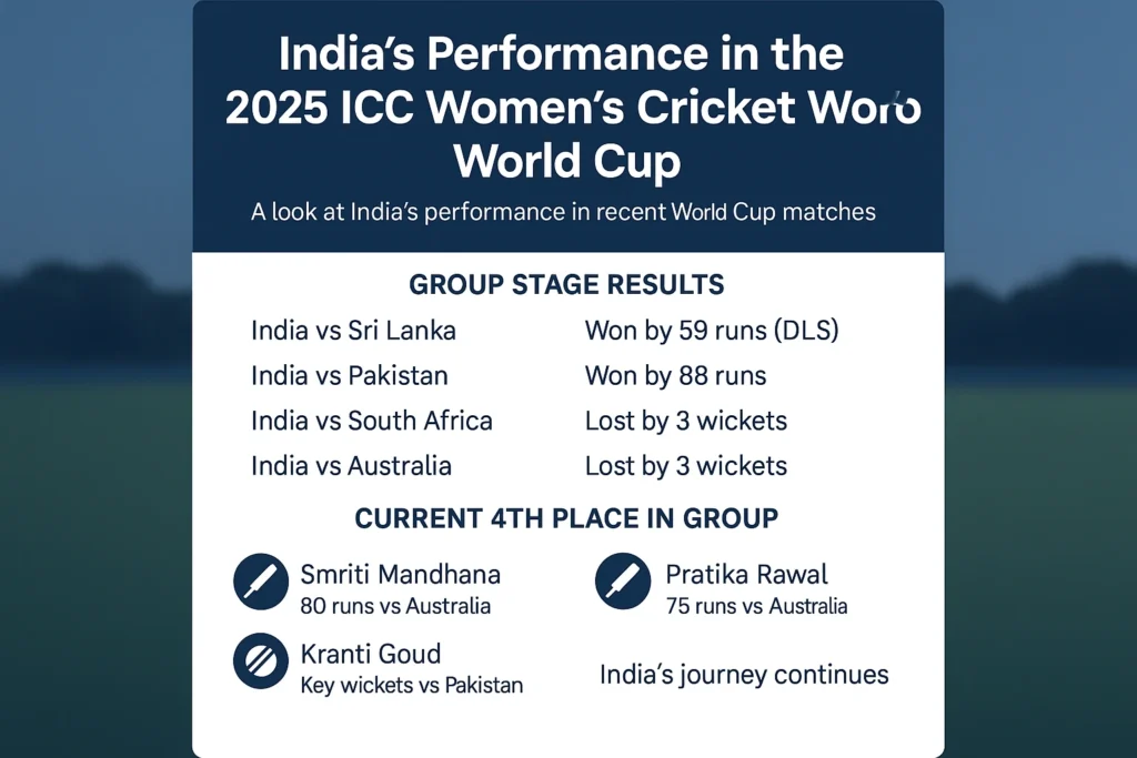 india women team performance