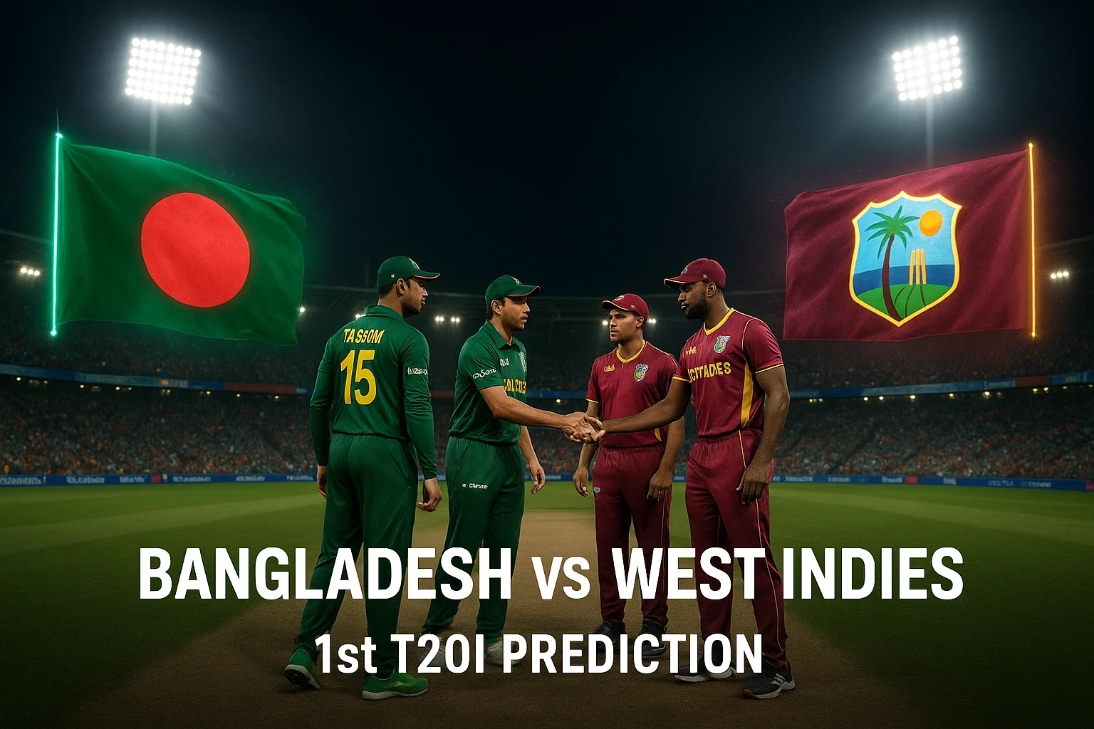 Ban vs WI 1st T20 Match Prediction