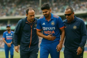 Read more about the article Aus vs Ind 2025: Shreyas Iyer Admitted to ICU After Internal Bleeding Caused by Rib-Cage Injury