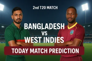 Read more about the article Bangladesh vs West Indies 2nd Match Prediction | Who will win the today’s match between Ban vs WI?