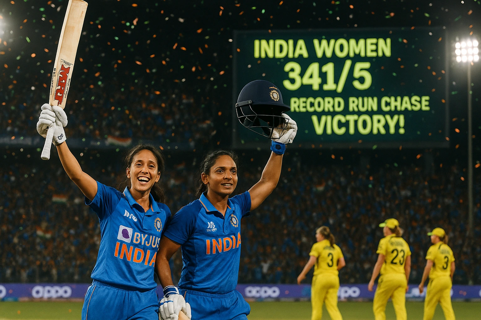 Read more about the article India Women Create History with Record Chase to Beat Australia in ICC Women’s World Cup 2025 Semi-Final