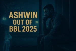 Read more about the article Ravichandran Ashwin Withdraws from BBL 2025 After Knee Surgery