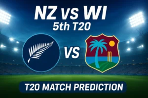 Read more about the article New Zealand vs West Indies 5th t20 Match Prediction | Who will win today’s match between NZ vs WI?