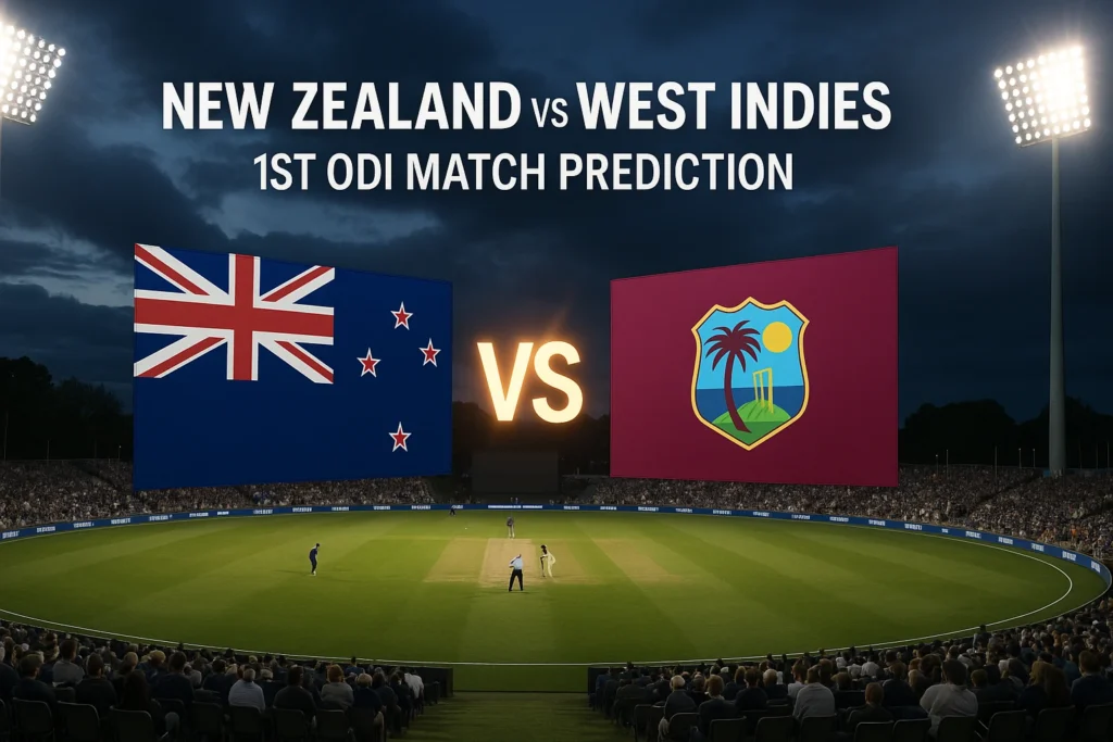 NZ vs WI 1st Odi Match Prediction