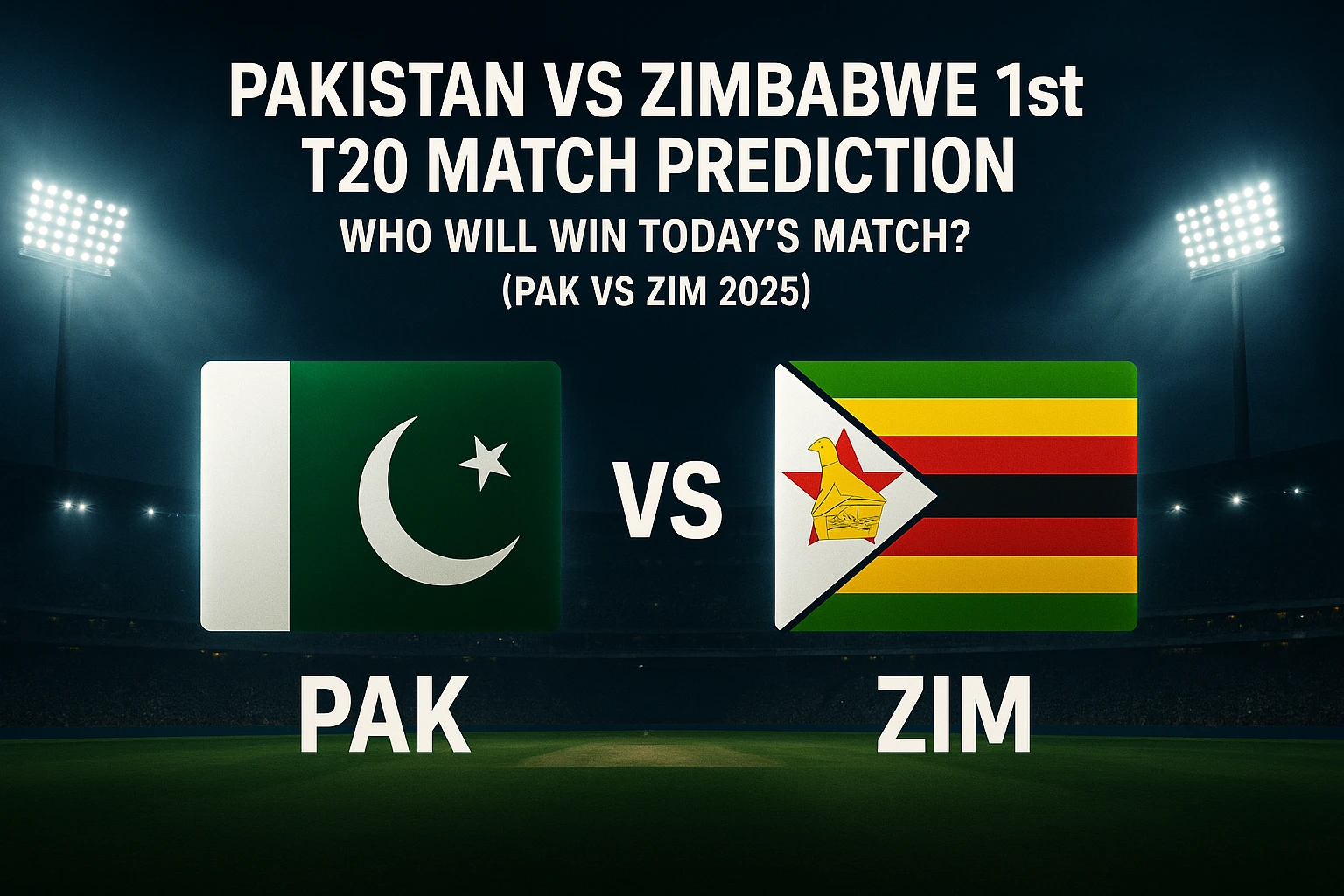 PAK vs ZIM 1st T20 Match Prediction