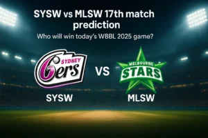Read more about the article Sydney Sixers Women vs Melbourne Stars Women 17th match prediction | Who will win the today’s WBBL 2025 game?