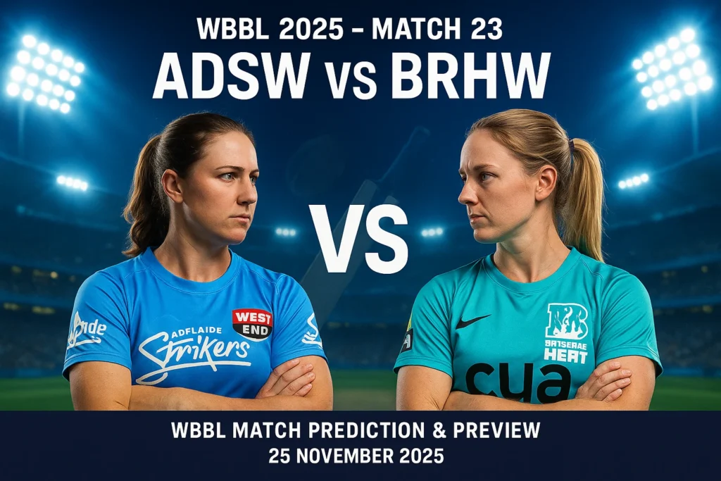 ADSW vs BRHW 23rd match Prediction