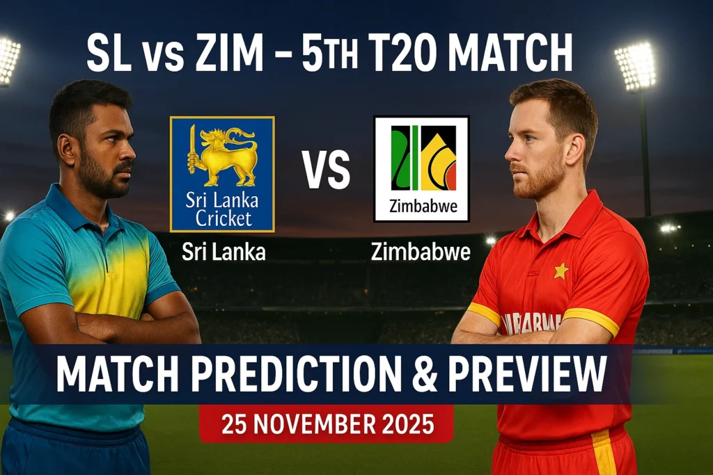 SL vs ZIM fifth T20 Match Prediction