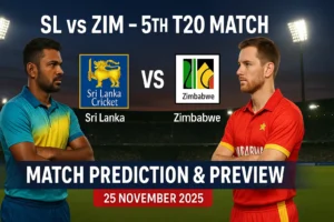 Read more about the article Sri Lanka (SL) vs Zimbabwe (ZIM) fifth T20 Match Prediction | Pakistan T20I Tri-Series