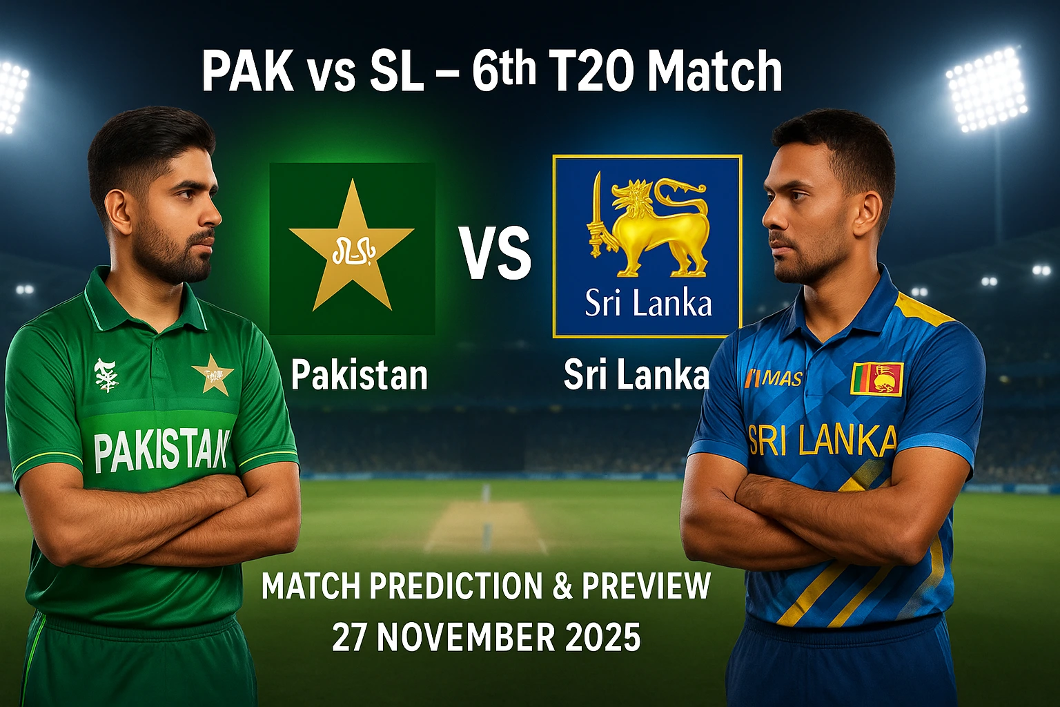 Read more about the article Pakistan vs Sri Lanka 6th match Prediction | Who will win today’s match between PAK vs SL?