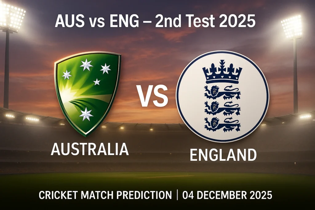 AUS vs ENG 2nd Test Match Prediction