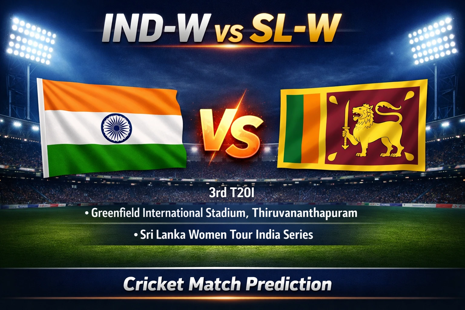 IND-W vs SL-W 3rd T20 Match Prediction