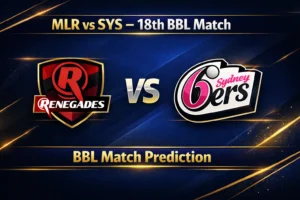 Read more about the article Melbourne Renegades vs Sydney Sixers BBL 18th Match Prediction, Betting Tips and Who will win today’s match?