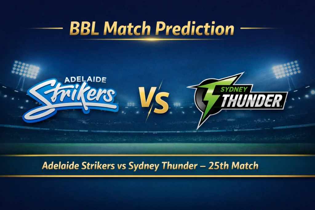 ADS vs SYT BBL 25th match prediction
