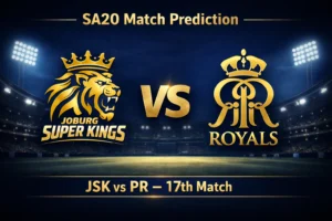 Read more about the article Joburg Super Kings vs Paarl Royals SA20 17th Match Prediction, Betting Insights and Who will win today’s SA20 Match?