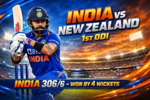 Kohli 93 India vs New Zealand Vadodara ODI