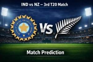 Read more about the article India vs New Zealand 3rd T20 Match Prediction, Preview, Betting Tips, and Who will win today’s match?