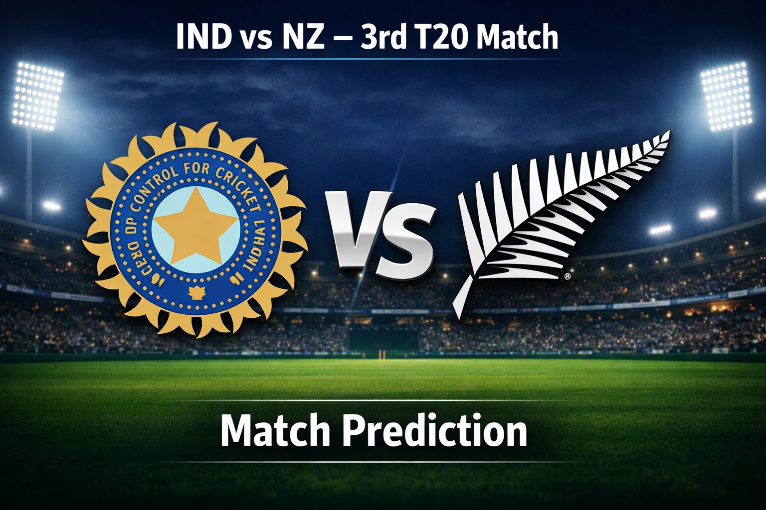 Read more about the article India vs New Zealand 3rd T20 Match Prediction, Preview, Betting Tips, and Who will win today’s match?