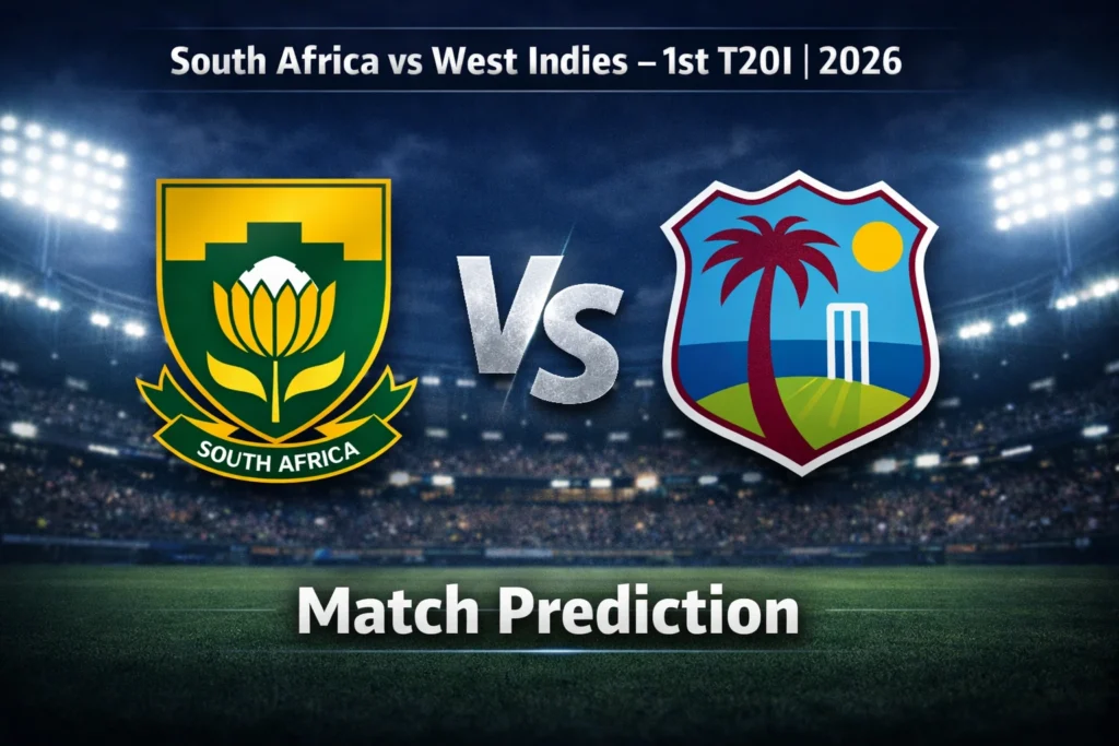 SA vs WI 1st T20 Match Prediction